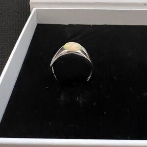 Free people Elegant Silver Ring with Gold Accent